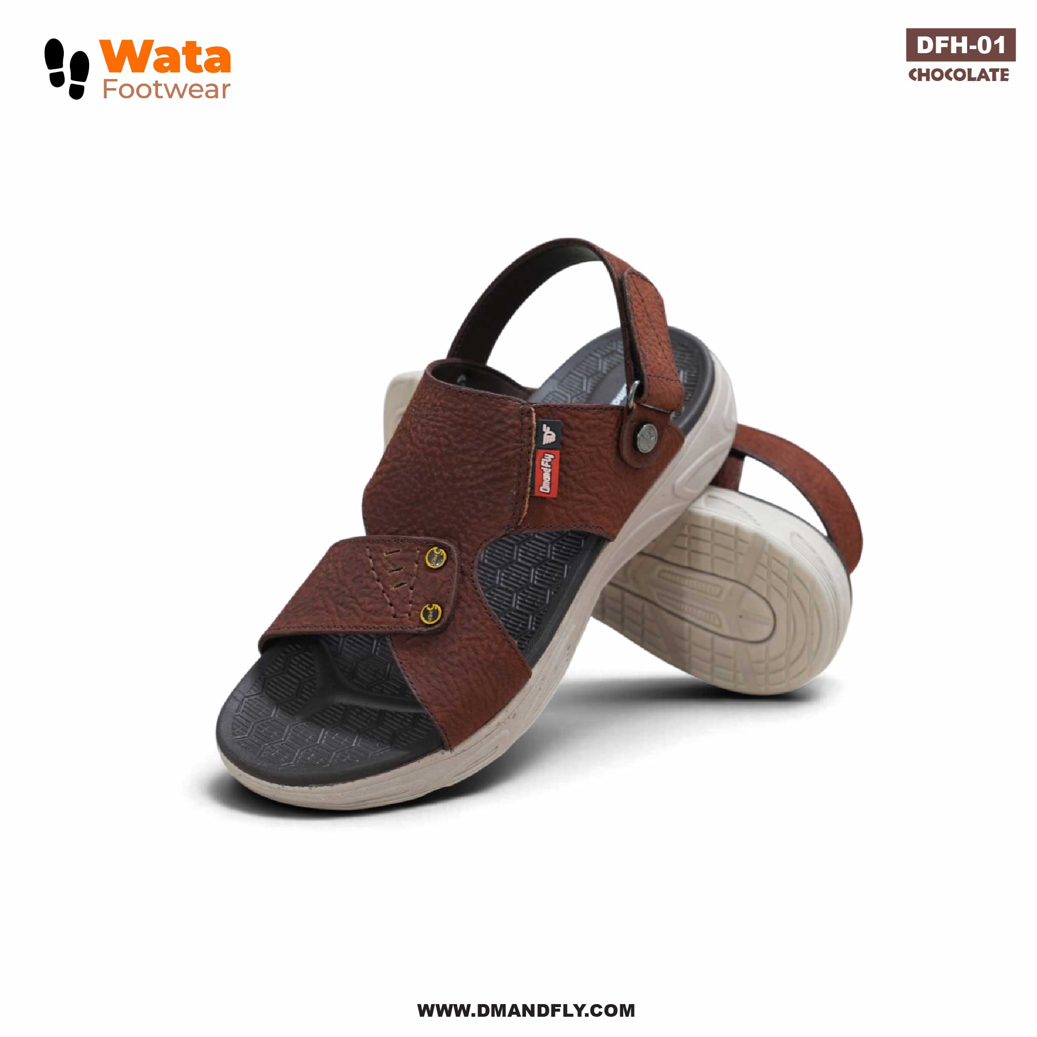DFH-01 Leather Sandal (Chocolate)